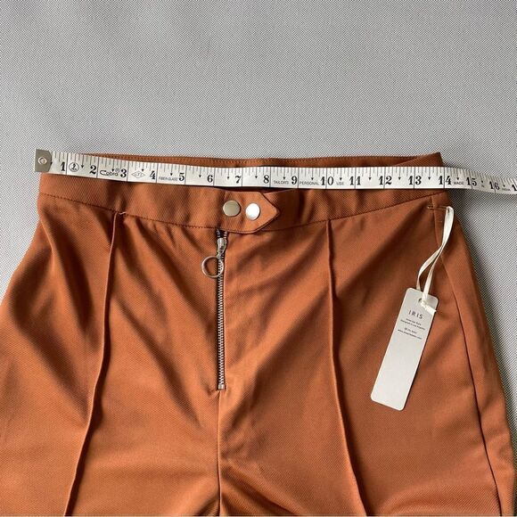 IRIS Chocolate Flare Polyester Pants Women’s Size Medium NWT - Picture 7 of 13